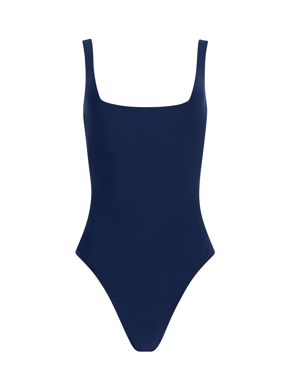 Stylest Dream Sculpt Square Neck Bathing Suit - Navy